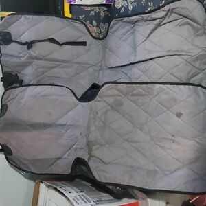 Gray Quilted Car Seat Cover Set Of 2